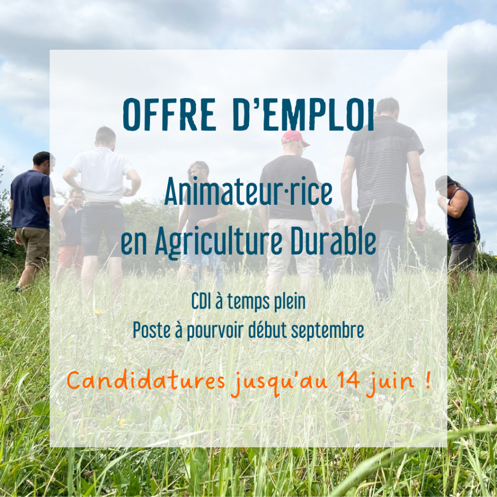 offre emploi Animateur·rice en Agriculture Durable