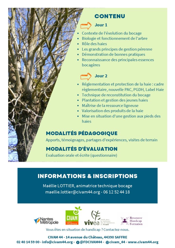 Gestion pérenne du bocage - niveau débutant 2